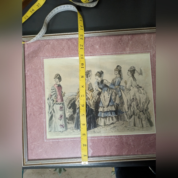 Vintage Framed Fashion Print - Picture 5 of 5